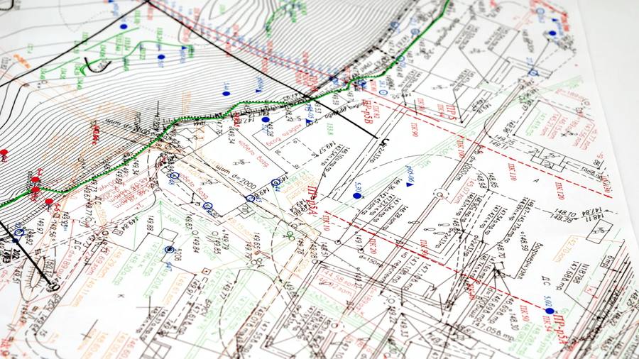 Plan topographique détaillé